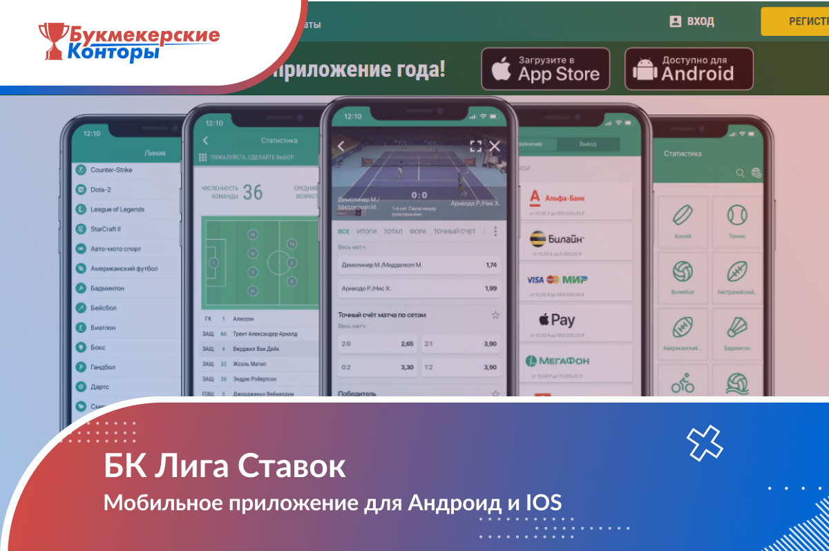 Скачать Лига Ставок бесплатно: приложение для Андройд, IOS