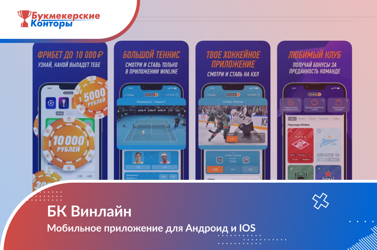 Приложение «Винлайн» для Андроид и IOS